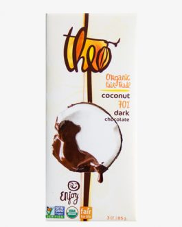 Theo Chocolate Organic Dark Chocolate With Toasted Coconut Bar (12x3Oz)