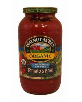 Walnut Acres Low Salt Tomato & Basil Pasta Sauce (12×25.5 Oz)