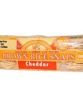 Edward & Sons Cheddar Brown Rice Snaps (12×3.5 Oz)