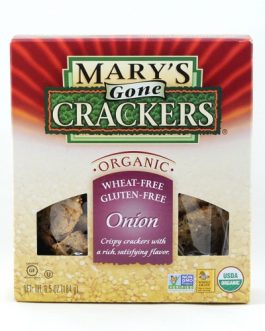 Mary’s Gone Crackers Onion Crackers Gluten Free (12×6.5 Oz)