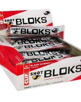 Clif Bar Black Cherry Clif Bar Shot Blok (18×2.1 Oz)