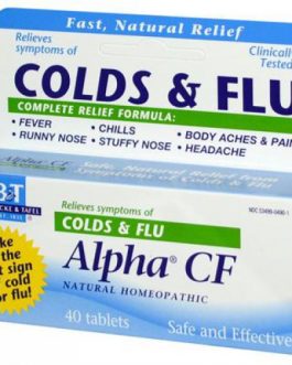 Boericke & Tafel Alpha CF Cold Flu Tabs (1×40 TAB)