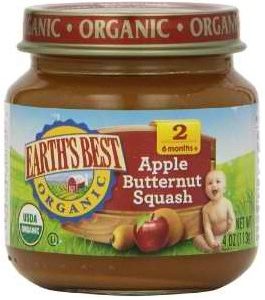 Earth’s Best Stage 2 Apple Butternut Squash (12×4 Oz)