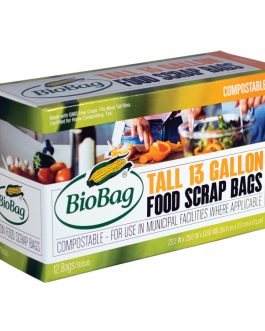 Biobag Tall Food Scrap Bags (12×12 CT)