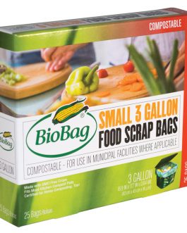 Biobag Compost Waste Bag 3 Gal (12×25 CT)