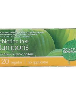 Seventh Generation Regular Tampon No Applicator (12×20 CT)