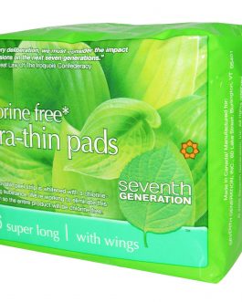 Seventh Generation Ultra Thin Super Long Pads (12×16 CT)