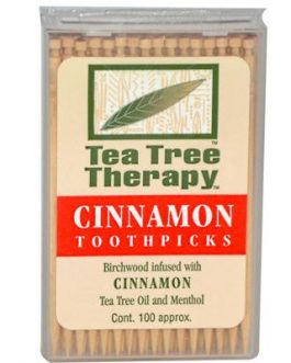 Tea Tree Therapy Cinnamon Toothpicks (12×100 CT)