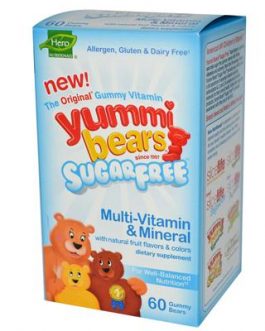 Hero Nutritionals Yummy Bears Multi-Vitamin & Mineral Sugar Free (60 CT)