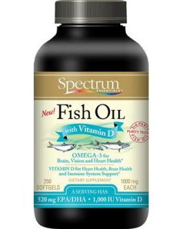 Spectrum Essentials Fish Oil With Vitamin D (1×250 Sgel)