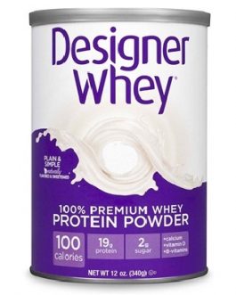 Designer Whey Plain/S Mapple Protein Powder (1x12OZ )