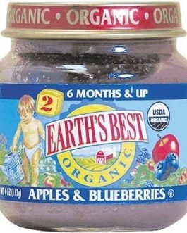 Earth’s Best Baby Foods Baby Apple/BluBerry (12x4OZ )