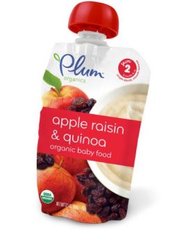 Plum Organics Apple Raisin & Quinoa Yoghurt (6×3.5 Oz)