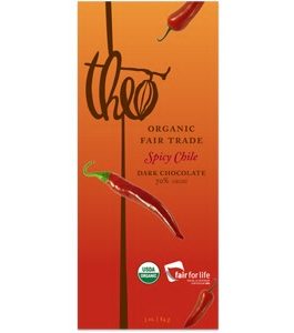 Theo Chocolate Dark Chocolate Chile Bar (12x3Oz)