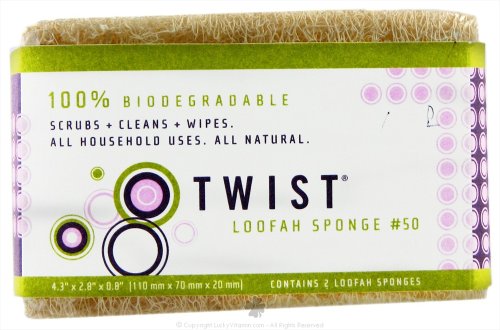 Twist Loofah Cleaning Sponge (12×2 Oz)