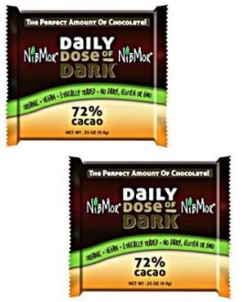 Nibmor 72% Dark Chocolate (60×0.35OZ )