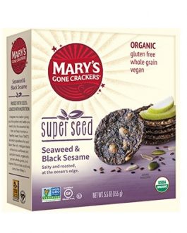 Mary’s Gone Crackers Super Seed Seaweed & Black Sesame  (6×5.5 OZ)