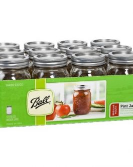 Ball Canning Jar Regular Mouth with Lid (1×12 Ct)