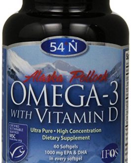 54Á North Omega-3 with Vitamin D 1000 MG (1×60 SGEL)