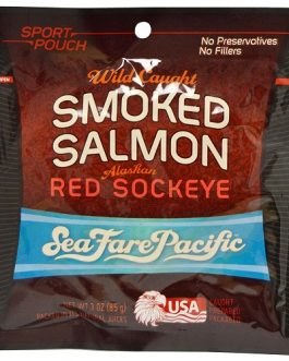 Seafare Pacific Smoked Sockeye Salmon (12X3 OZ)