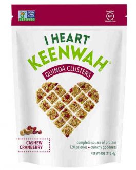 I Heart Keenwah Cashew Cranberry Quinoa Cluster (6×4 OZ)