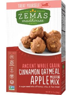 Zema’s Madhouse Foods Muffin Mix Cinnamon Oatmeal Apple (6×12.73 OZ)