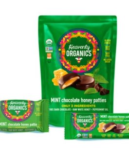 Heavenly Organics Mint Chocolate Honey Patties  (6×4.66 OZ)