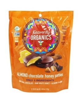 Heavenly Organics Almond Chocolate Honey Patties  (6×4.66 OZ)