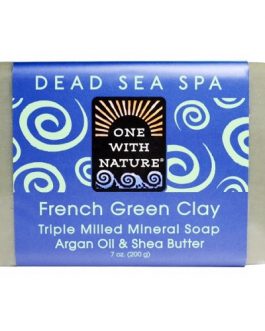 One With Nature O.W.N. Triple Milled Mineral Soap, French Green Clay (6X7 OZ)