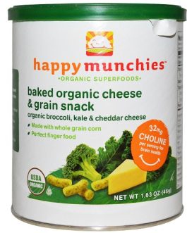 Happy Baby Broccoli, Kale And Cheddar Cheese Munchies (6×1.63 OZ)