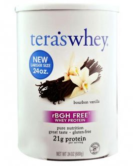 Tera’s Whey rBGH Free Whey Protein Bourbon Vanilla (1×24 OZ)