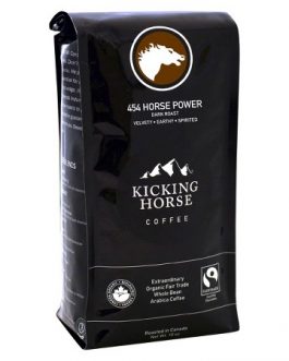 Kicking Horse 454 Horse Power Dark Whole Bean Coffee (6×10 OZ)