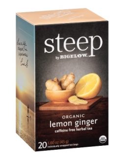 Bigelow Steep Organic Lemon Ginger Tea (6×20 BAG )