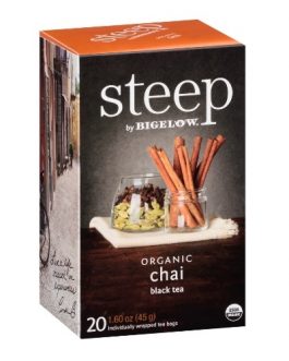 Bigelow Steep Organic Chai Black Tea (6×20 BAG )