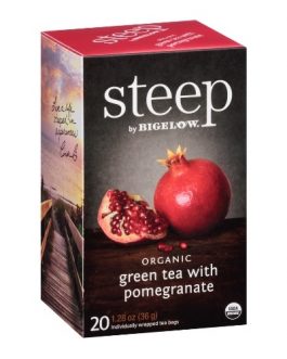 Bigelow Tea Steep Organic Green Tea with Pomegranate (6×20 BAG )