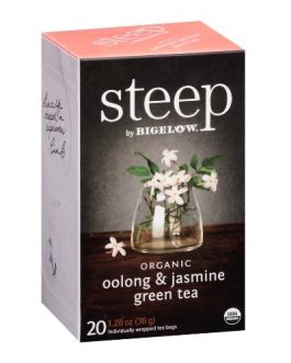 Bigelow Steep Organic Oolong & Jasmine Green Tea (6×20 BAG )