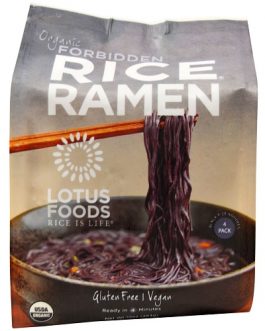 Lotus Foods Organic Rice Ramen Noodles Forbidden Rice (6×10 OZ)