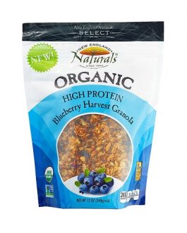 New England Naturals Organic High Protein Granola Blueberry Harvest  (6×12 OZ)