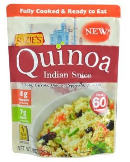 Suzie’s Quinoa Ready-to-Eat & Fully Cooked Indian Spice (6×8 OZ)