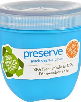 Preserve Food Storage Container Aqua 8Oz (12X1 Ct)