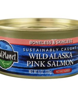 Wild Planet Alaska Pink Salmon No Salt (12×6 OZ)