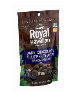 Royal Hawaiian Orchards Chocolate Macadamias, Blueberry Acai (6X4.5 OZ)