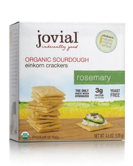 Jovial Rosemary Sourdough Einkorn Crackers (10×4.5 OZ)