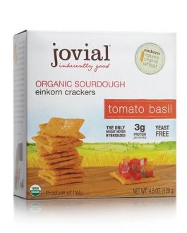 Jovial Tomato Basil Sourdough Einkorn Crackers (10×4.5 OZ)