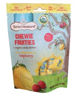 Torie and Howard Organic Meyer Lemon and Raspberry Chewie Fruities (6×4 OZ)