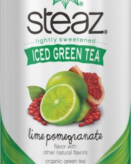 Steaz Energy Lime & Pomegranate Iced Green Tea (12×16 Oz)