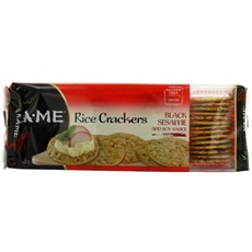 Ka-Me Rice Crunch Cracker Black Sesame & Soy Sauce (12×3.5Oz)