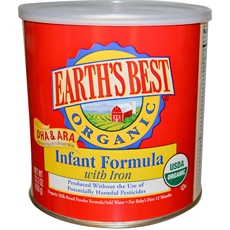 Earth’s Best Organic Infant Formula With Iron, Dha & Ara (4×23.2Oz)