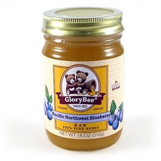 Glorybee Raw Northwest Blueberry Honey (6x18Oz)