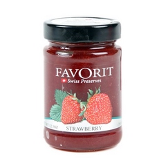 Favorit Swiss Strawberry Preserves  (6×12.3Oz)